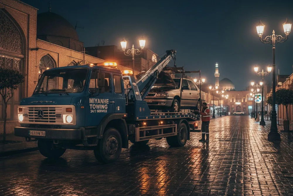 امداد خودرو میانه 11 یدک کش میانه